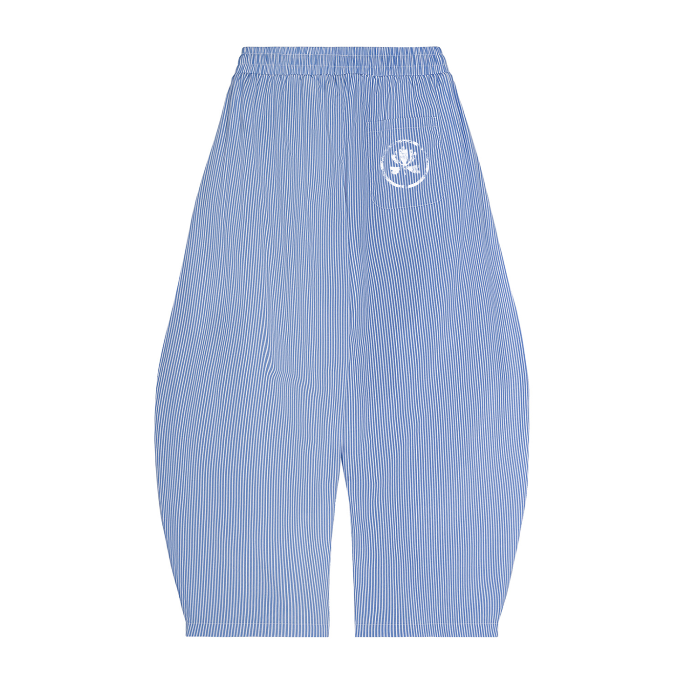 V&P Logo - Vertical Stripe Drawstring Barrel Pants