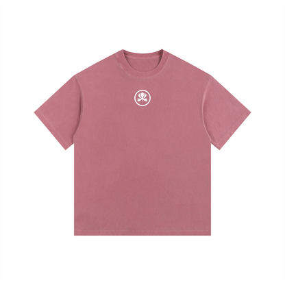V&P Logo Stamp - Vintage Washed Oversized Cotton T-Shirt