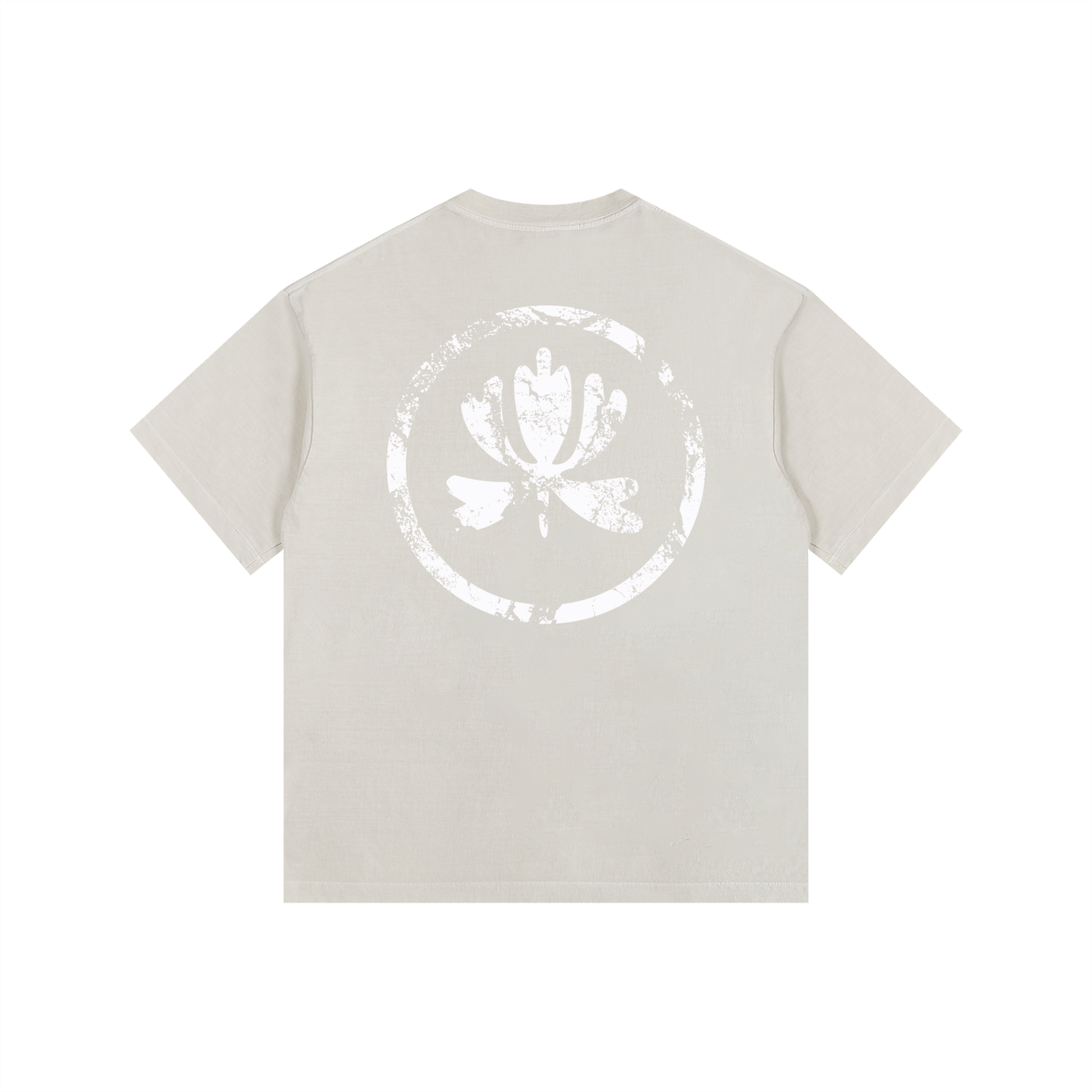 V&P Logo Stamp - Vintage Washed Oversized Cotton T-Shirt