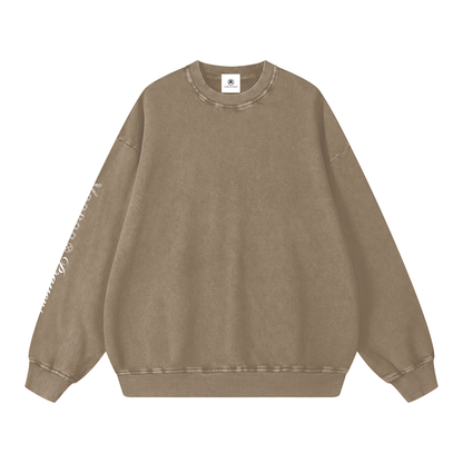 Beige sweatshirt on a white background