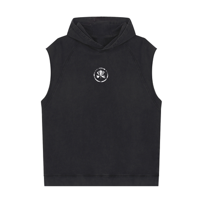 Keep On Getting Stronger - Snow Washed Sleeveless Hoodie