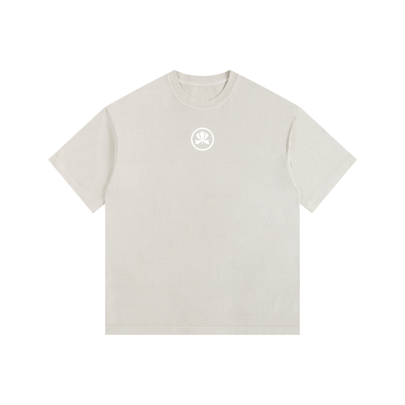 V&P Logo Stamp - Vintage Washed Oversized Cotton T-Shirt