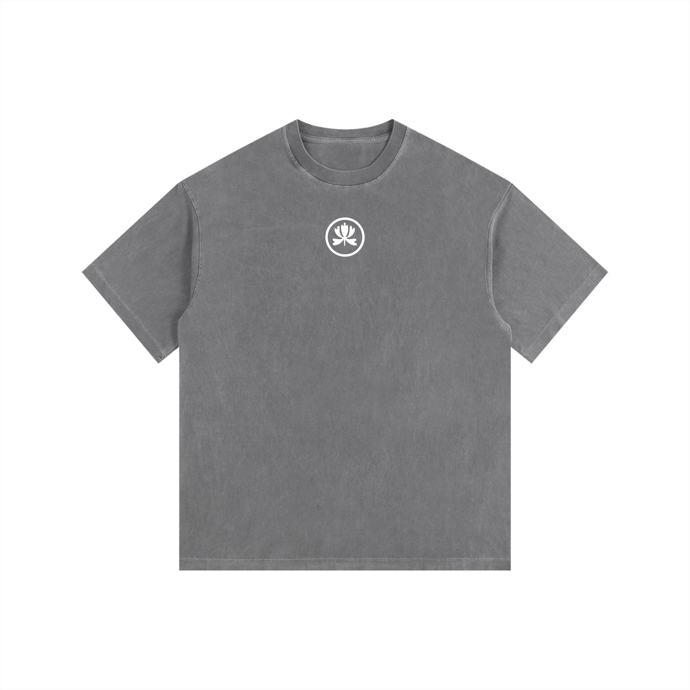 V&P Logo Stamp - Vintage Washed Oversized Cotton T-Shirt