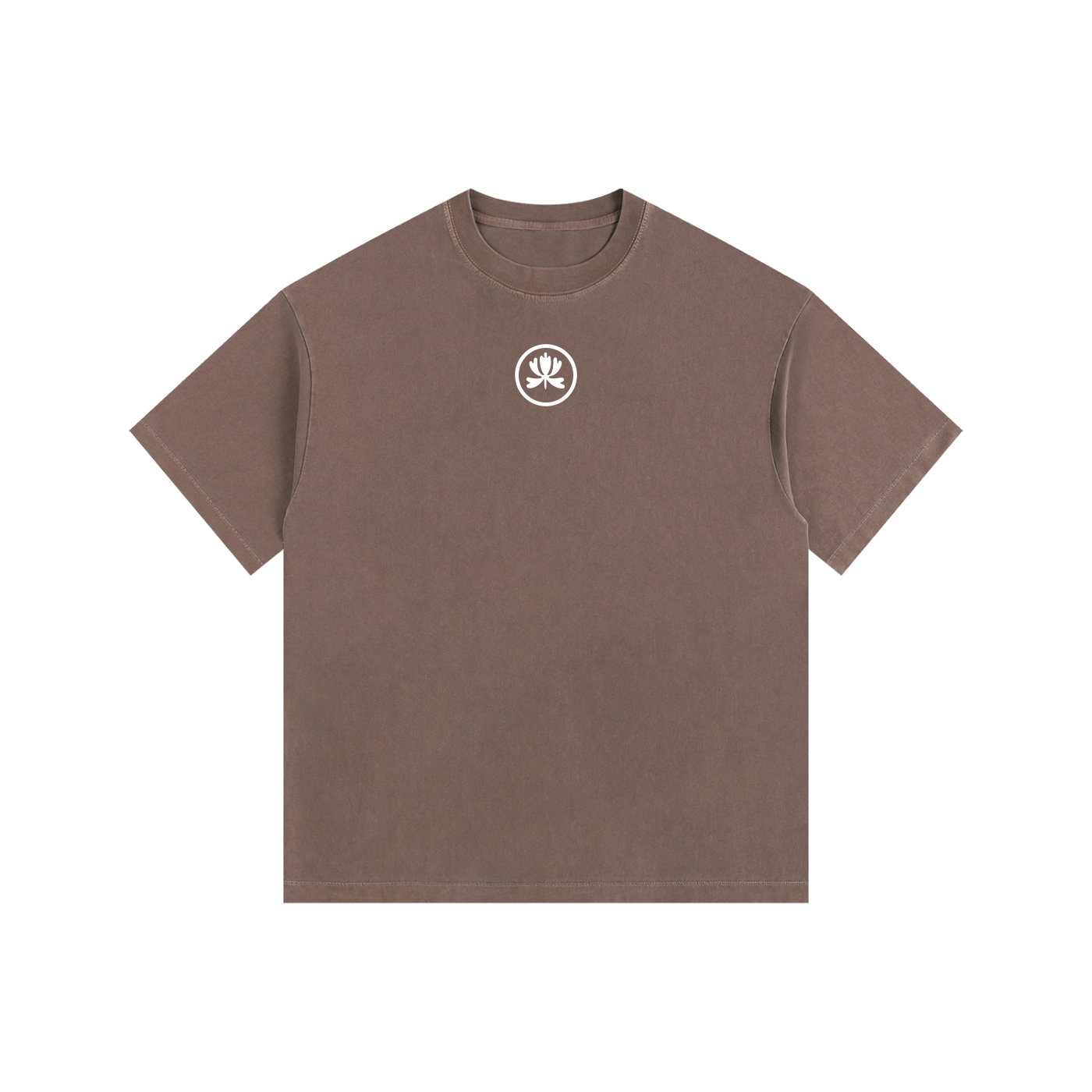 V&P Logo Stamp - Vintage Washed Oversized Cotton T-Shirt