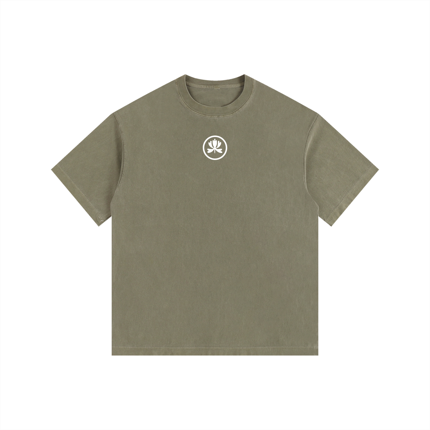 V&P Logo Stamp - Vintage Washed Oversized Cotton T-Shirt