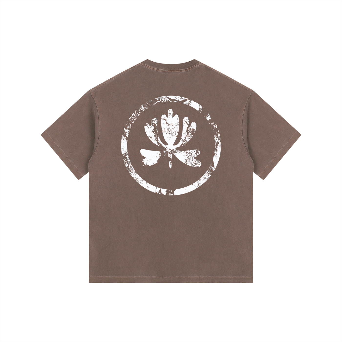 V&P Logo Stamp - Vintage Washed Oversized Cotton T-Shirt