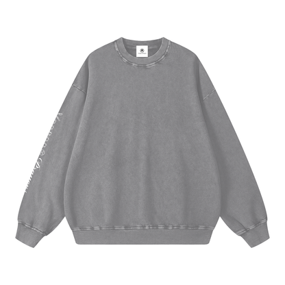Gray sweatshirt on a white background