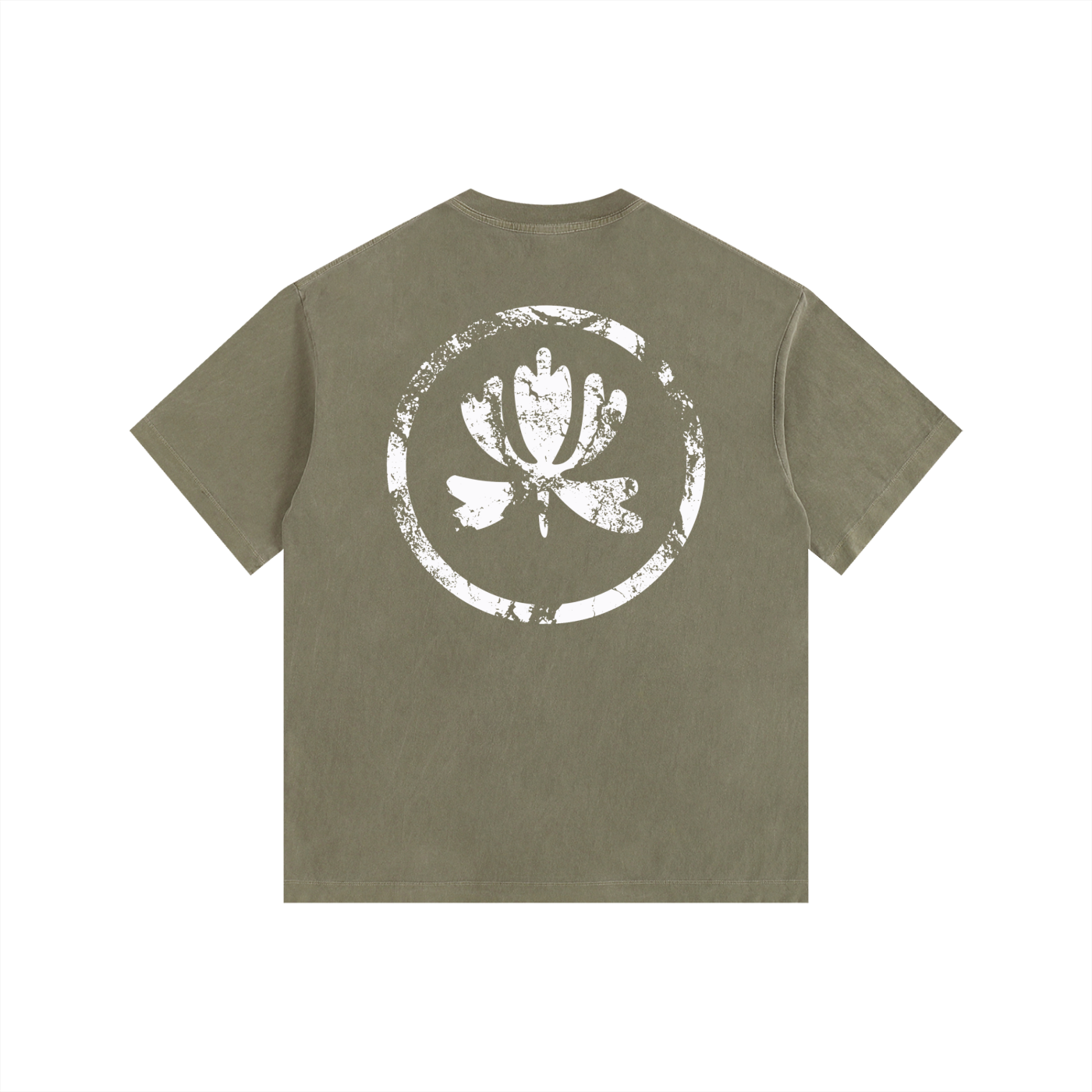 V&P Logo Stamp - Vintage Washed Oversized Cotton T-Shirt