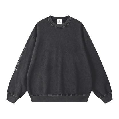 Black sweatshirt on a white background