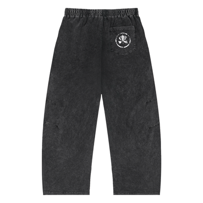 V&P Snow Wash Drawstring Cotton Pants