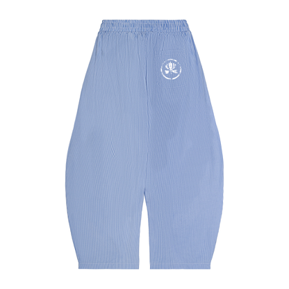 V&P Logo - Vertical Stripe Drawstring Barrel Pants