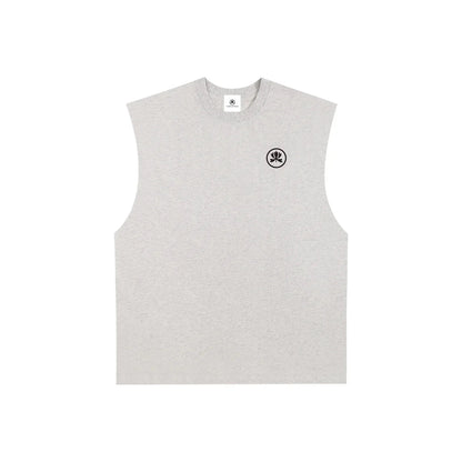 Driving - Raw Edge Cotton Tank Top [Light Colours]