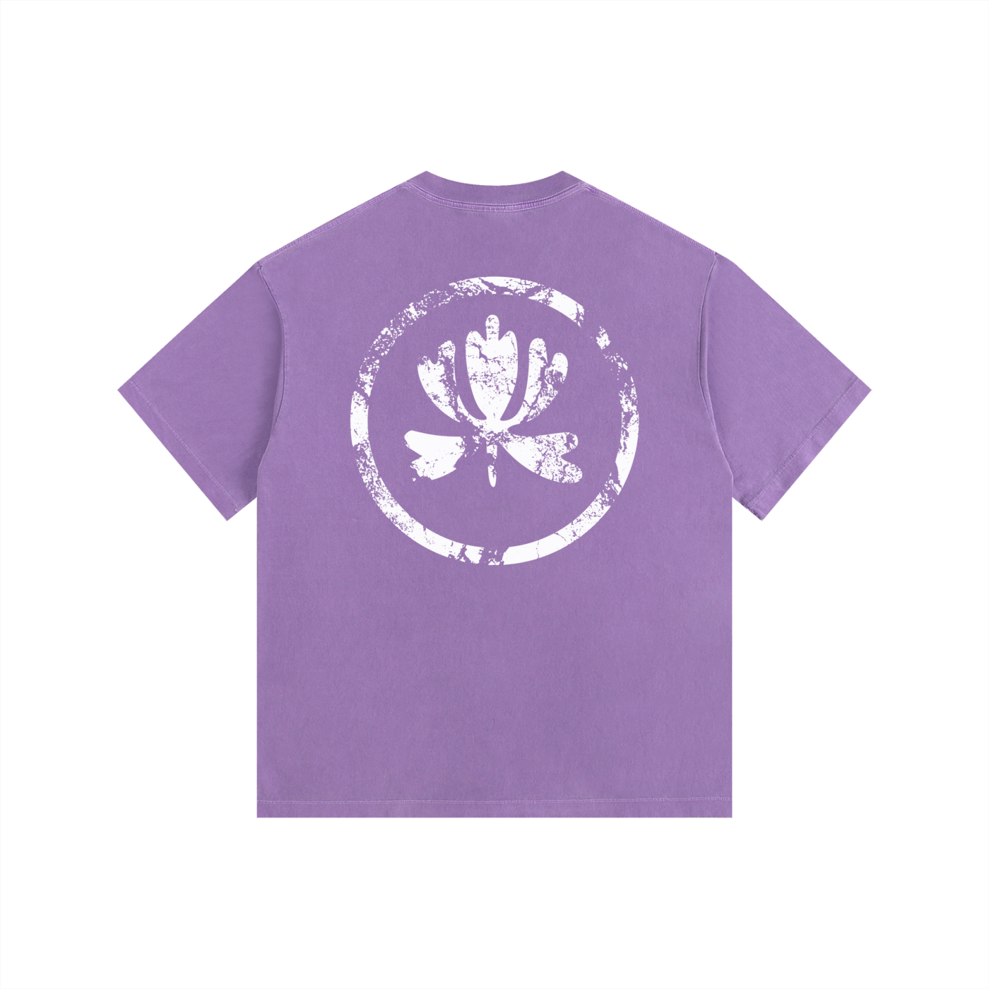 V&P Logo Stamp - Vintage Washed Oversized Cotton T-Shirt