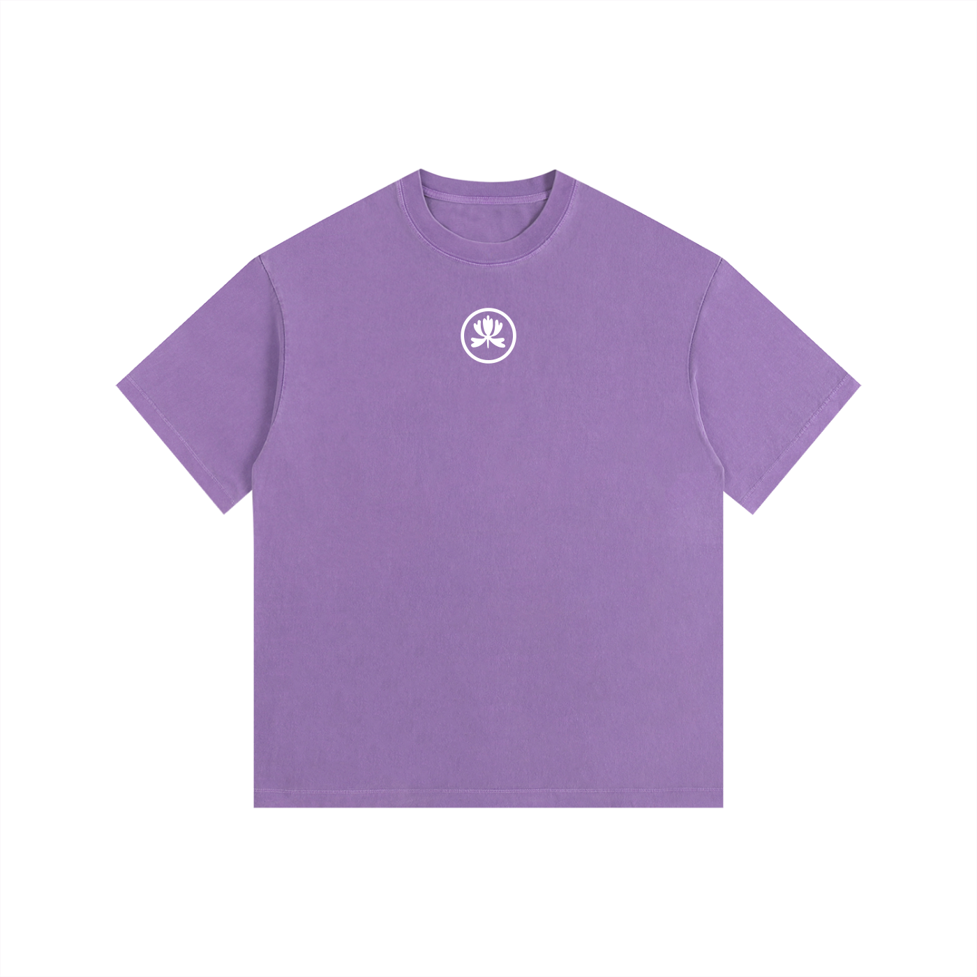 V&P Logo Stamp - Vintage Washed Oversized Cotton T-Shirt