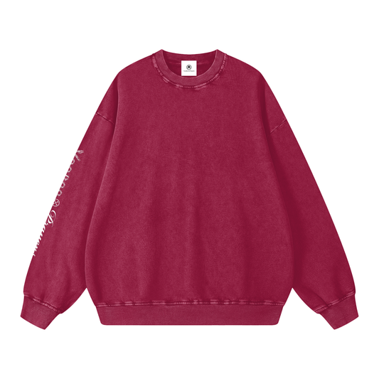 Maroon sweatshirt on a white background
