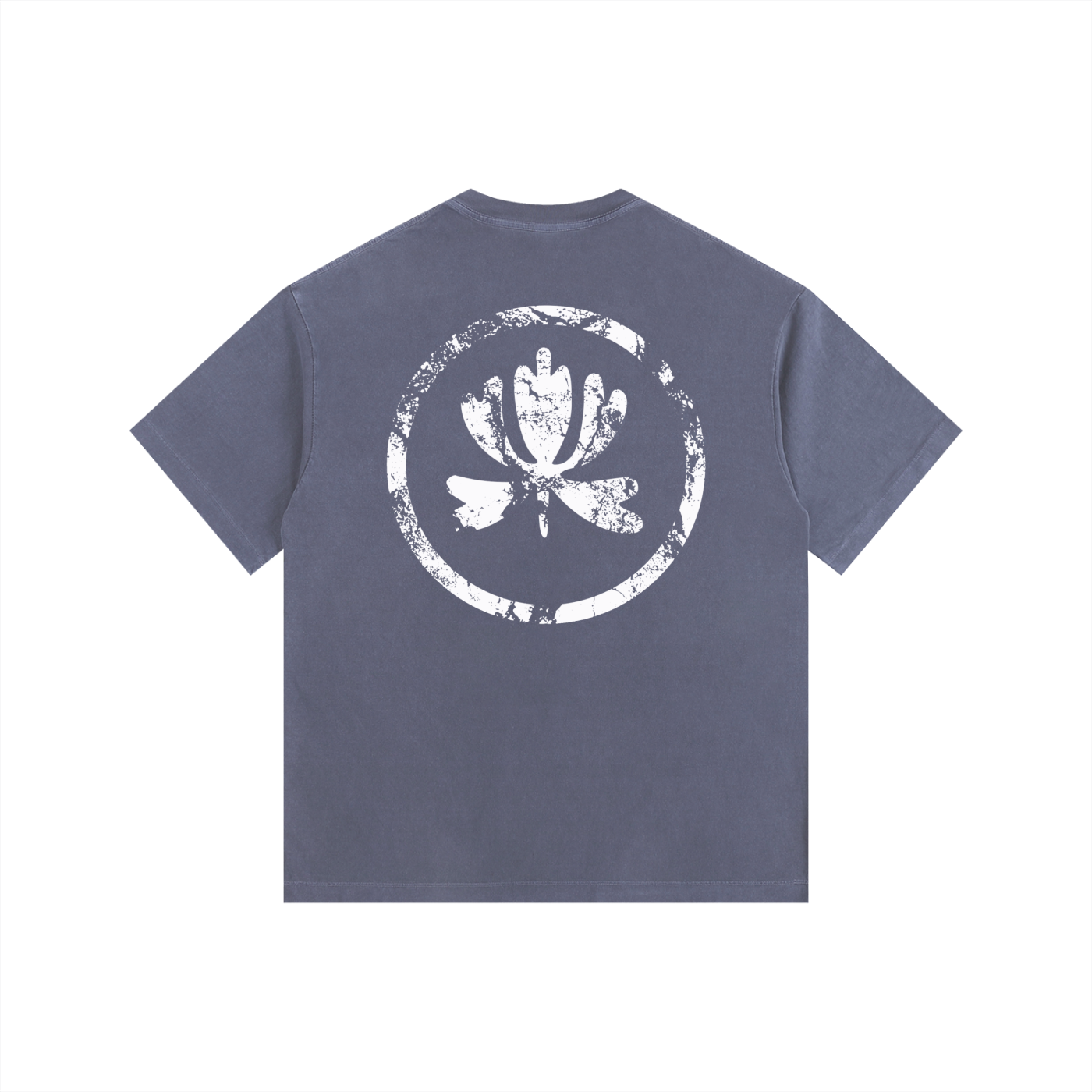 V&P Logo Stamp - Vintage Washed Oversized Cotton T-Shirt