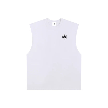 Driving - Raw Edge Cotton Tank Top [Light Colours]