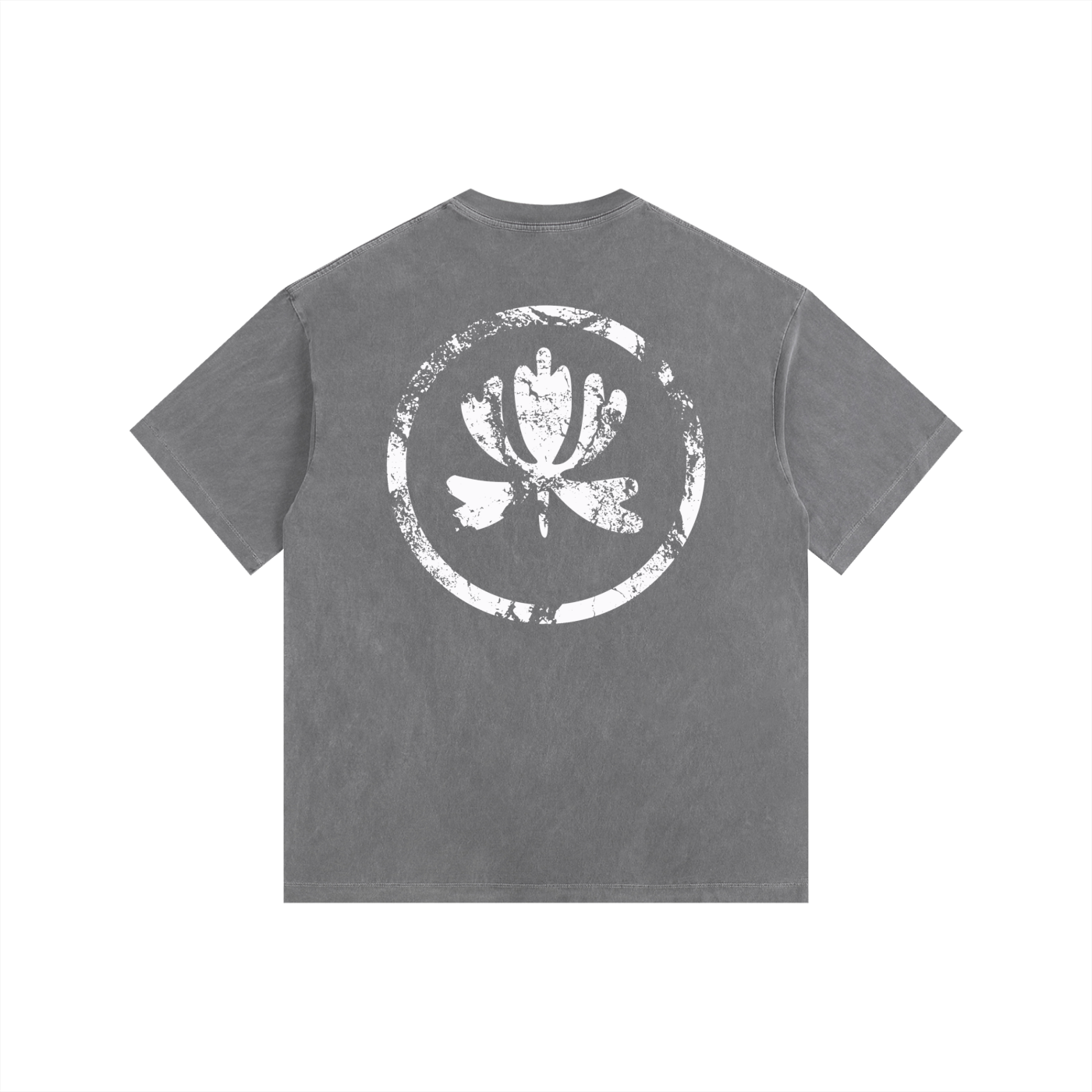V&P Logo Stamp - Vintage Washed Oversized Cotton T-Shirt