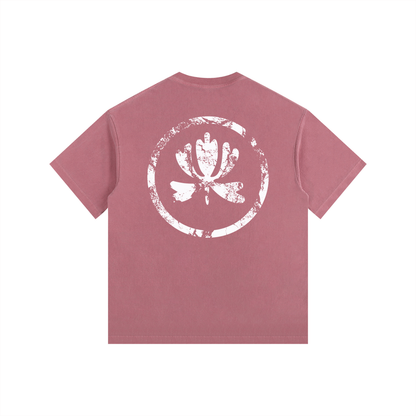 V&P Logo Stamp - Vintage Washed Oversized Cotton T-Shirt