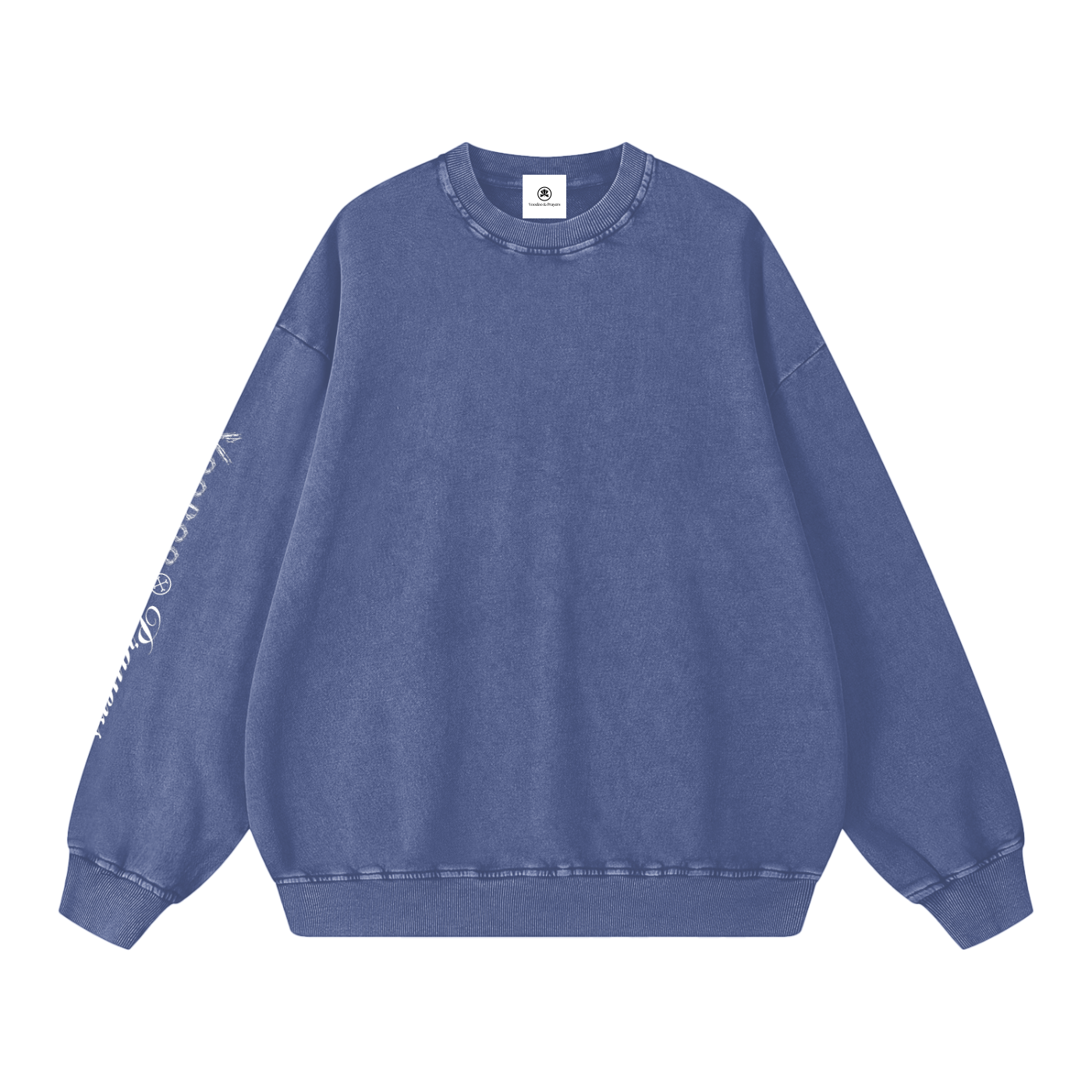 Blue sweatshirt on a white background