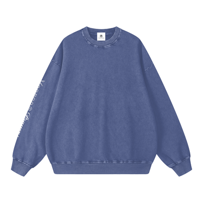 Blue sweatshirt on a white background